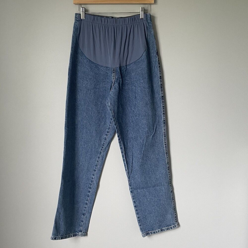 French Dressing Jeanswear Vintage Maternity Denim Jeans Relaxed Pregnancy Size 8
